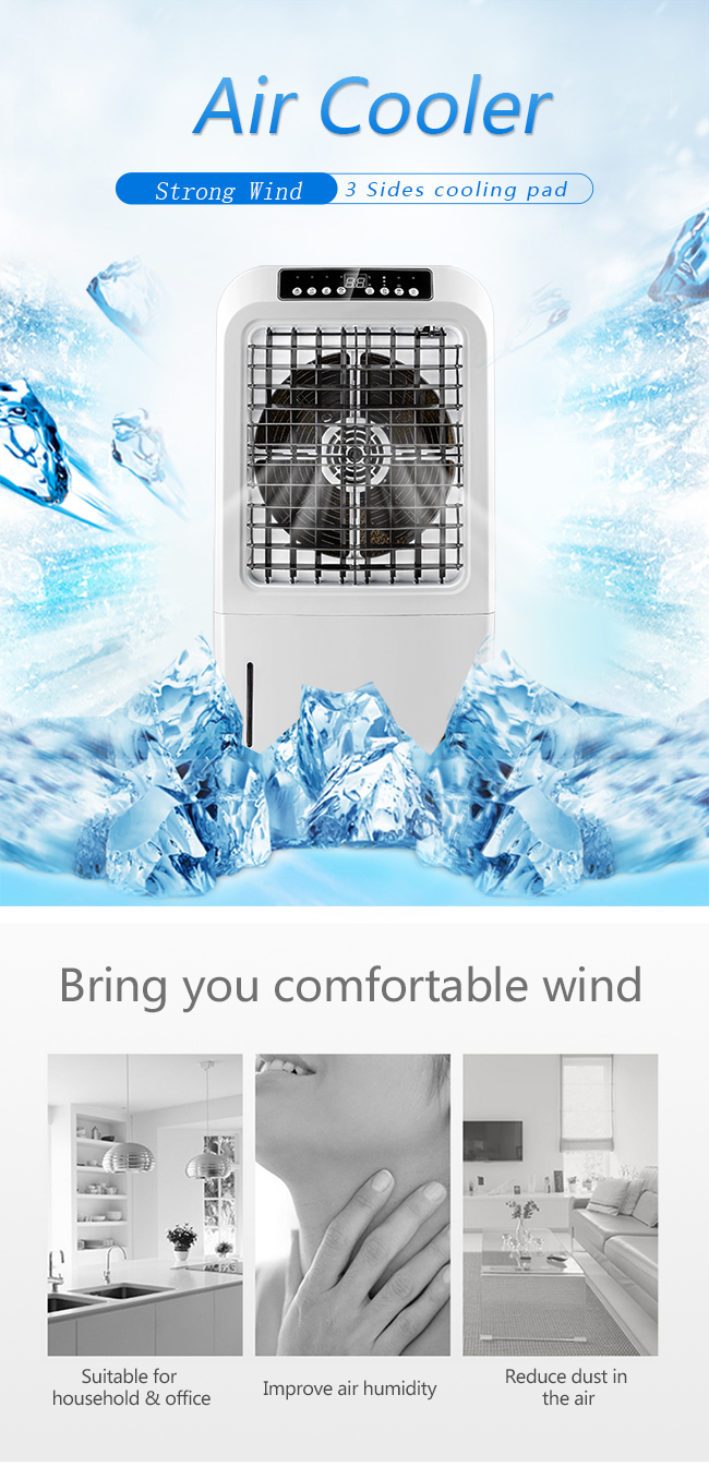 Fans That Blow Cold Air Using Water , Water Cooling Tower Fanr ABS Material