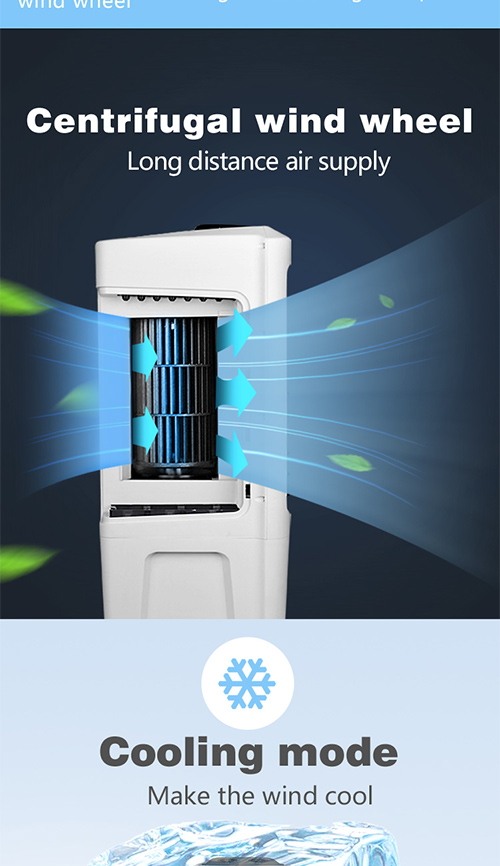 RoHS Evaporative Water Air Cooler . 15m2 Industrial Water Cooled Air