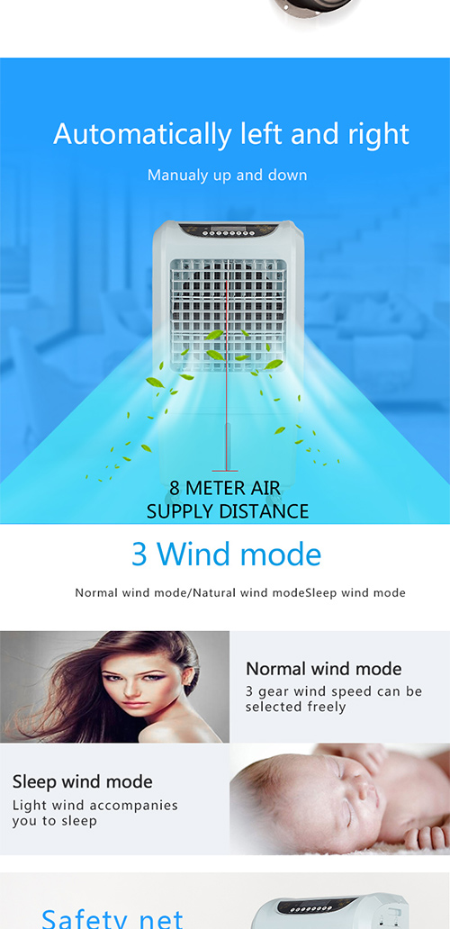 110V 3 In 1 Evaporative Air Cooler , Evaporative Air Cooler With