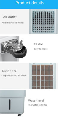 CE Certificated Energy Saving Air Cooler , Industrial Evaporative Air Cooler